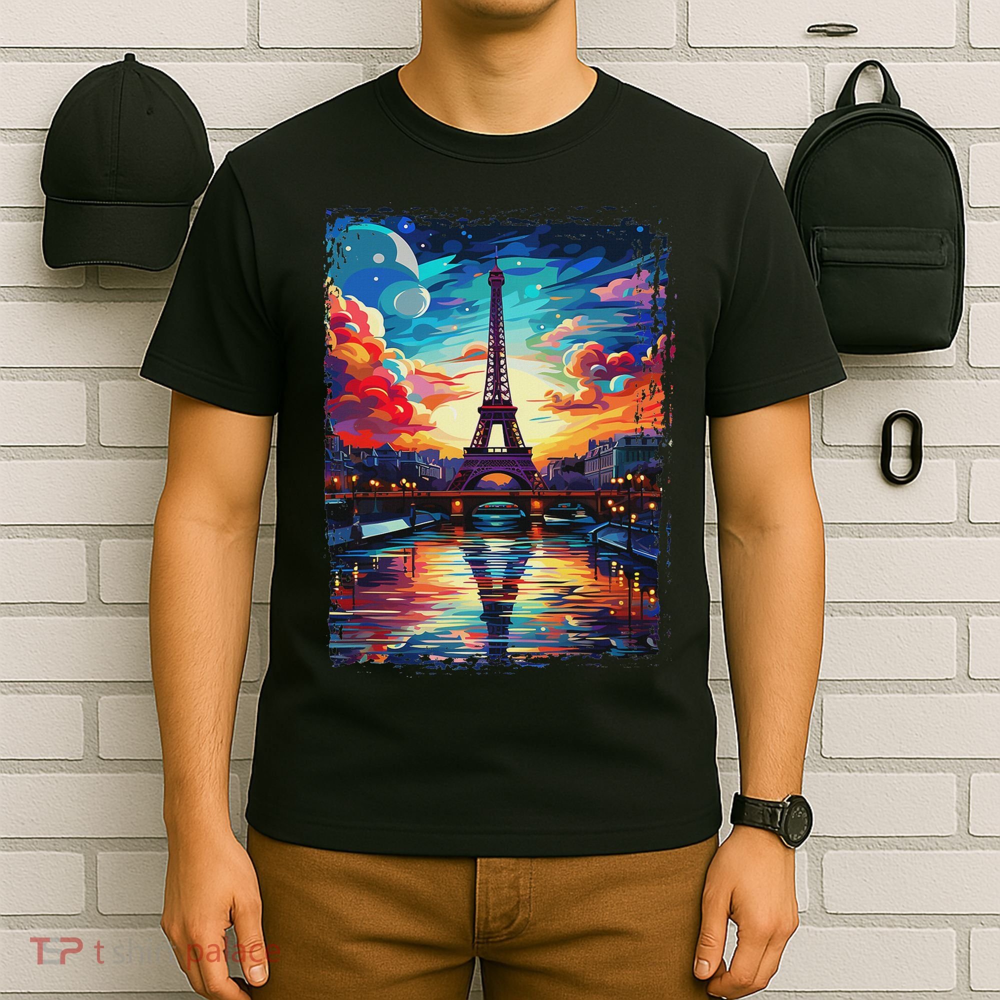 Paris Eiffel Tower I Love Paris Souvenir France T-Shirt