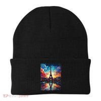 Paris Eiffel Tower I Love Paris Souvenir France Beanie thumb 0
