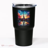 Paris Eiffel Tower I Love Paris Souvenir France Tumbler thumb 0