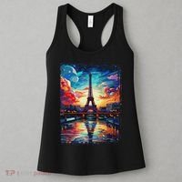 Paris Eiffel Tower I Love Paris Souvenir France Women's Tank Top thumb 3