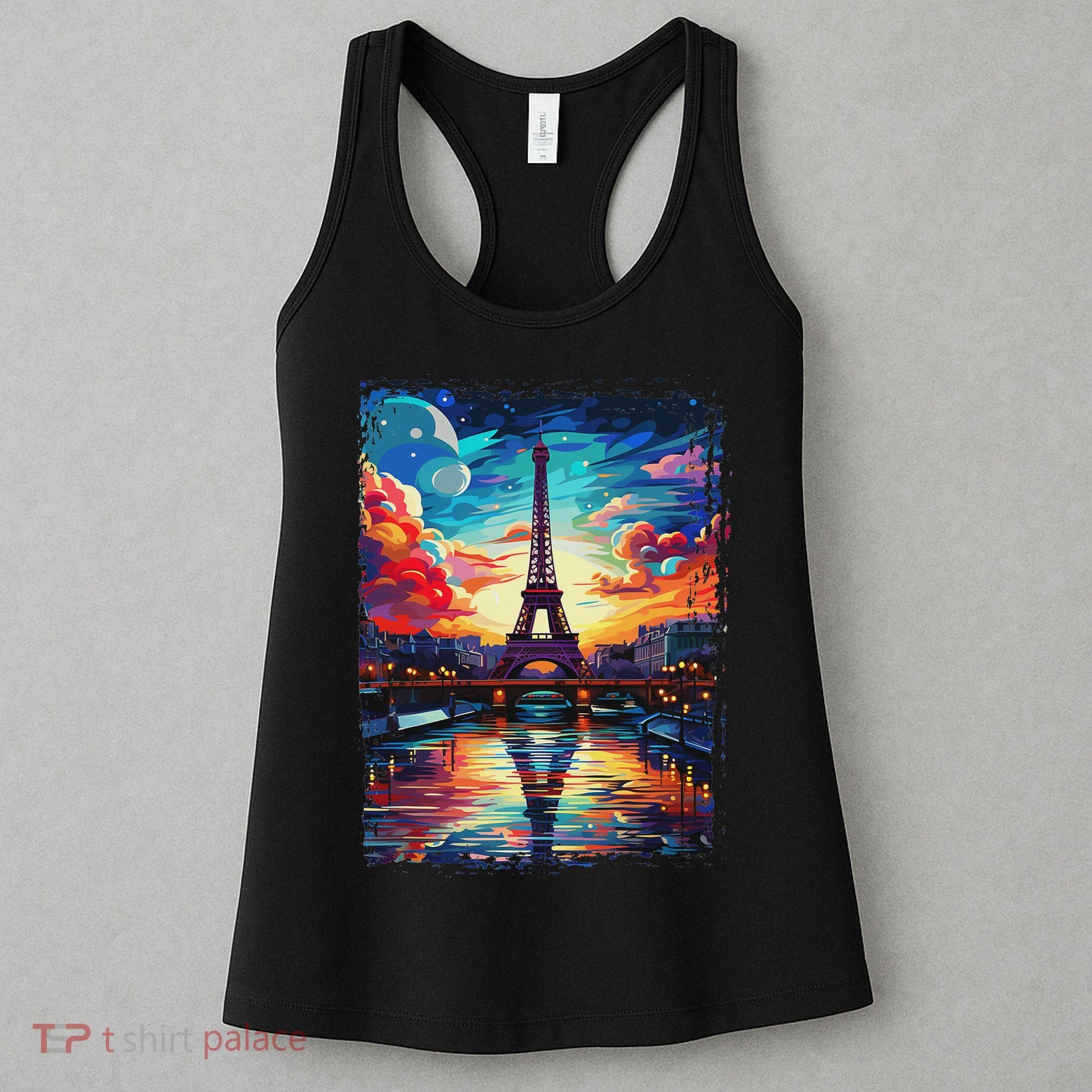 Paris Eiffel Tower I Love Paris Souvenir France Women's Tank Top