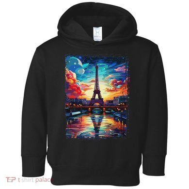 Paris Eiffel Tower I Love Paris Souvenir France Toddler Hoodie