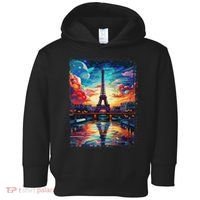 Paris Eiffel Tower I Love Paris Souvenir France Toddler Hoodie thumb 0