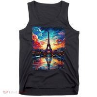 Paris Eiffel Tower I Love Paris Souvenir France Tank Top thumb 0