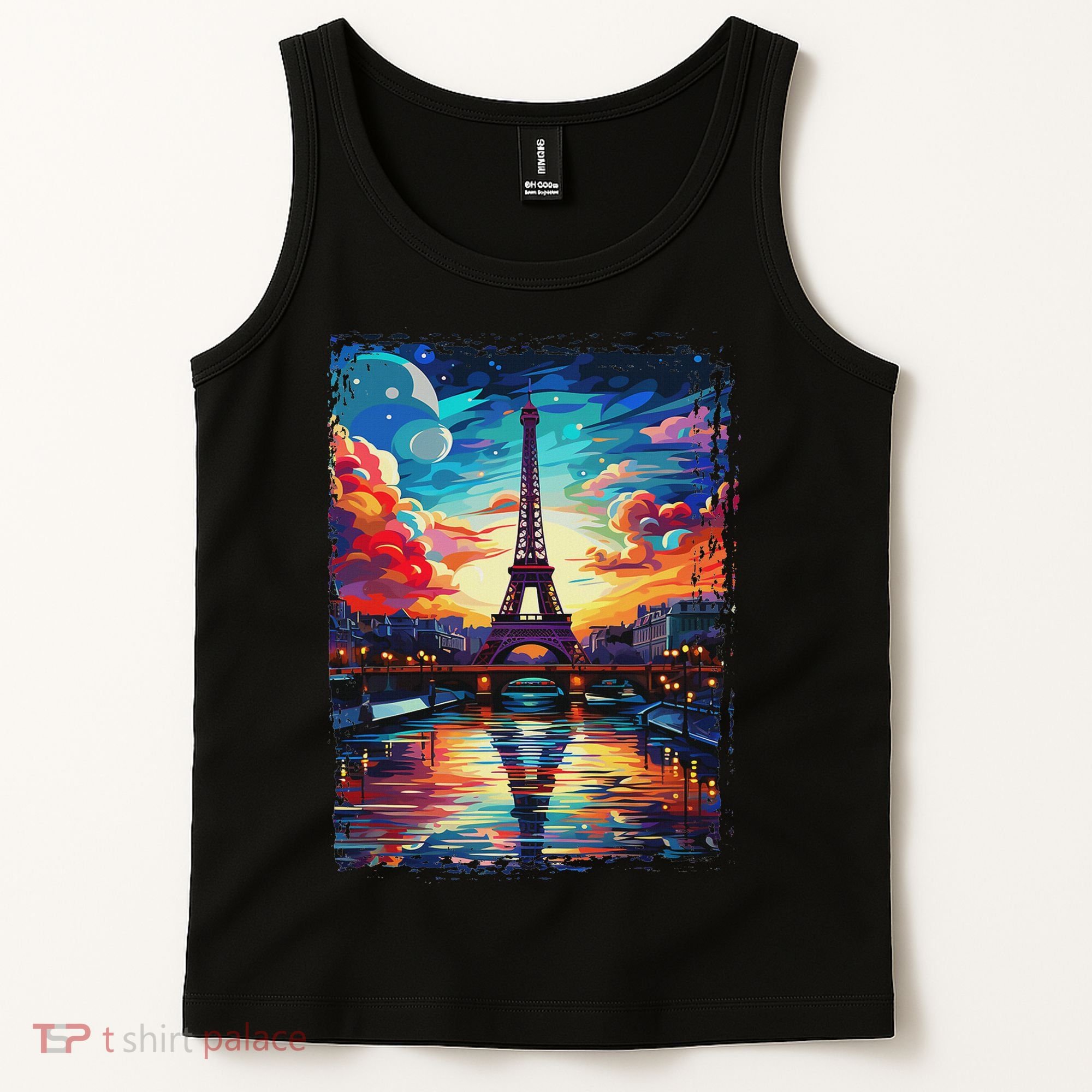 Paris Eiffel Tower I Love Paris Souvenir France Tank Top