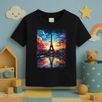 Paris Eiffel Tower I Love Paris Souvenir France Toddler T-Shirt thumb 3