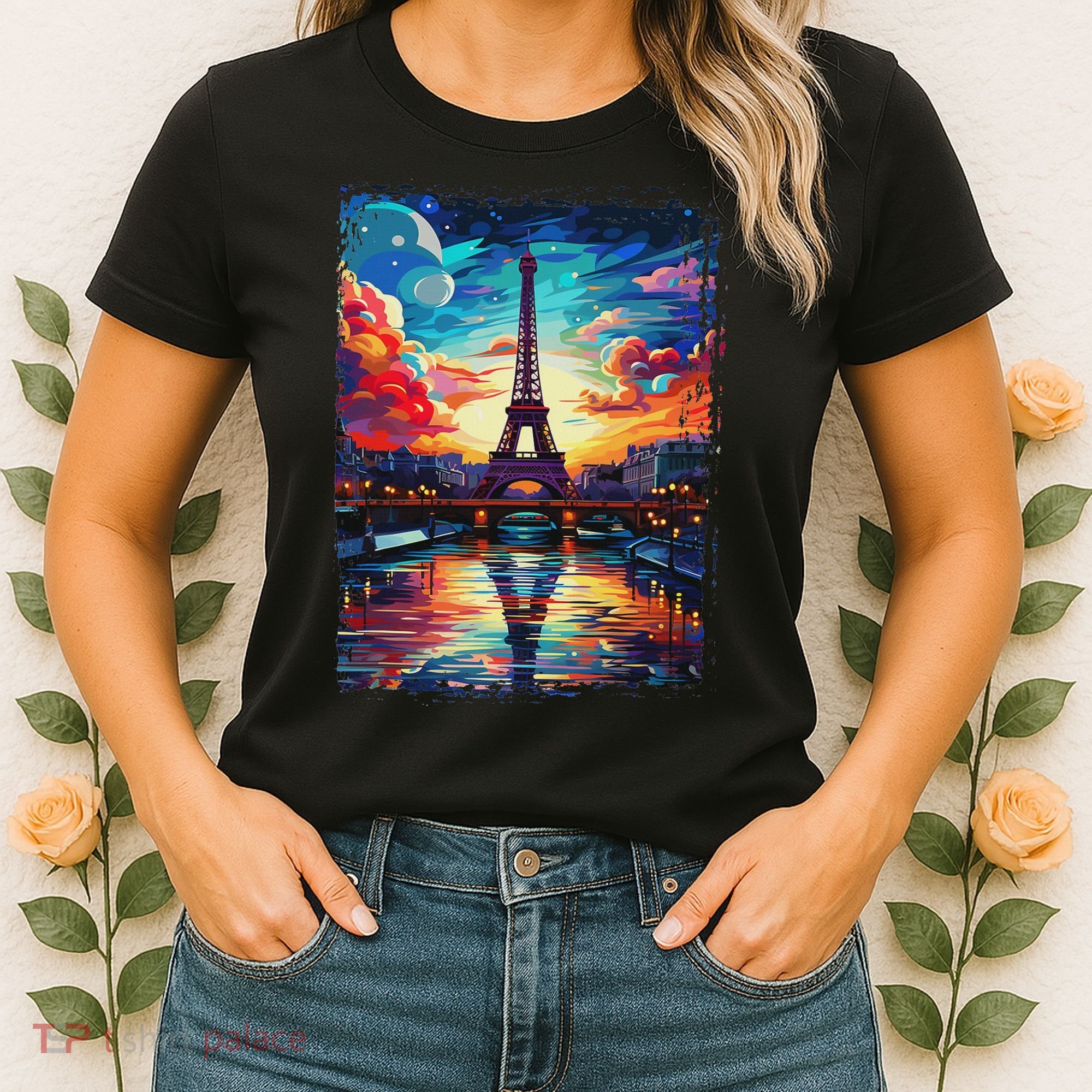 Paris Eiffel Tower I Love Paris Souvenir France Women's T-Shirt