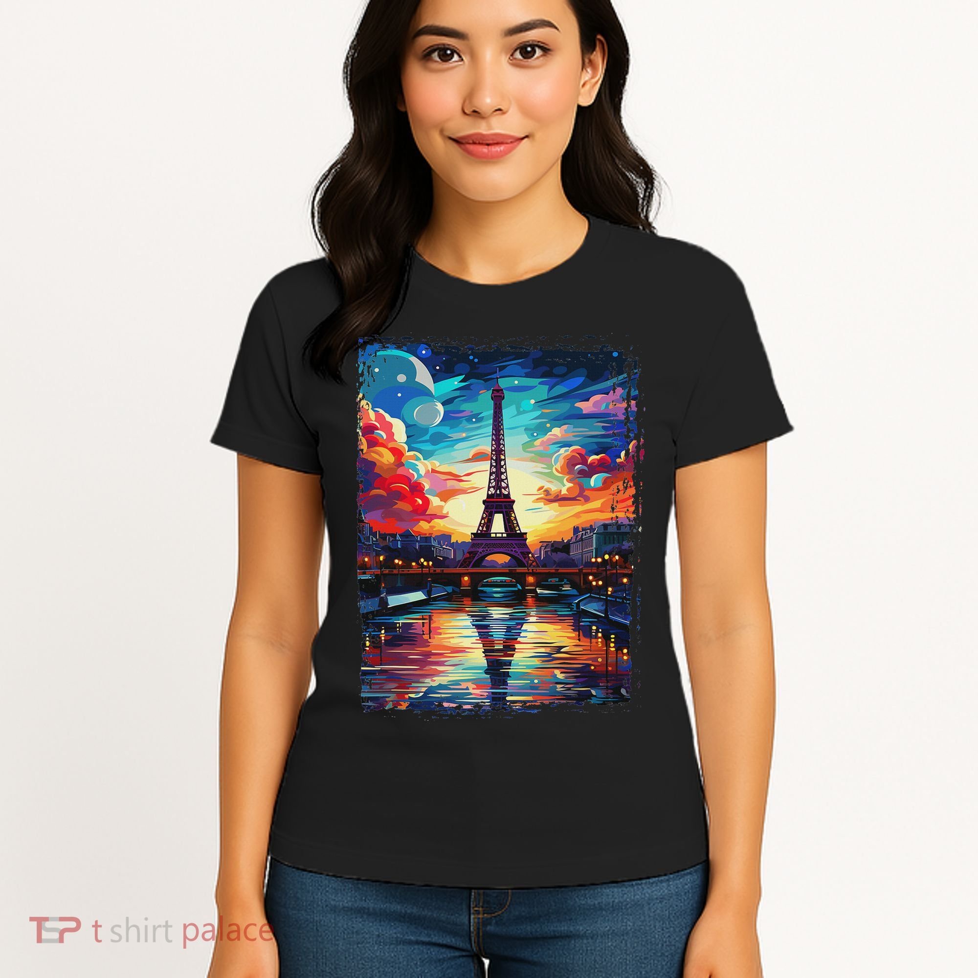 Paris Eiffel Tower I Love Paris Souvenir France Women's T-Shirt