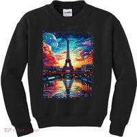 Paris Eiffel Tower I Love Paris Souvenir France Kids Sweatshirt thumb 0