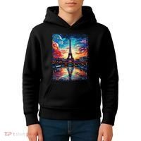 Paris Eiffel Tower I Love Paris Souvenir France Kids Hoodie thumb 4