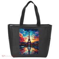 Paris Eiffel Tower I Love Paris Souvenir France Tote Bag thumb 0