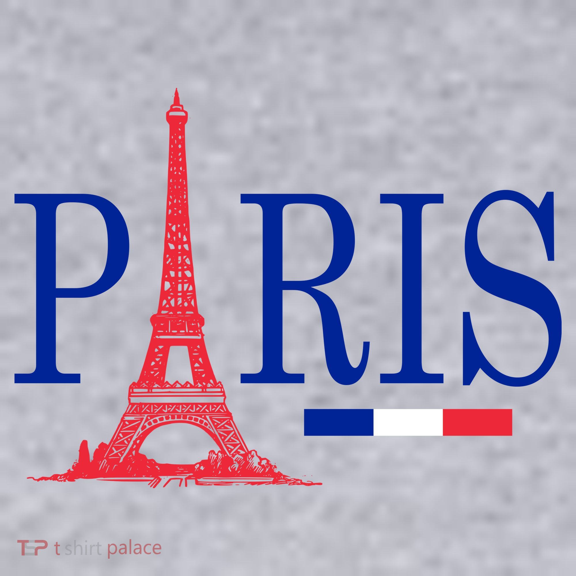 Paris Eiffel Tower Logo Women's Racerback Cropped Tank