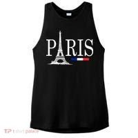 Paris Eiffel Tower Logo Ladies PosiCharge Tri-Blend Wicking Tank thumb 0