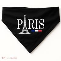 Paris Eiffel Tower Logo USA-Made Doggie Bandana thumb 0
