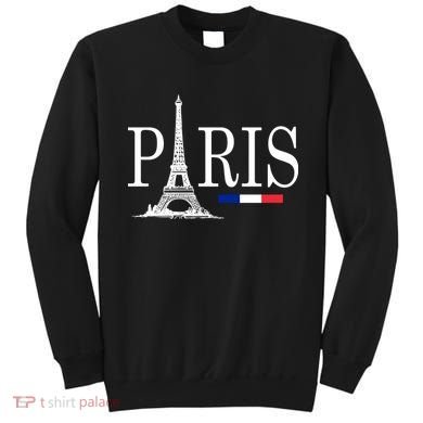 Paris Eiffel Tower Logo Sweatshirt