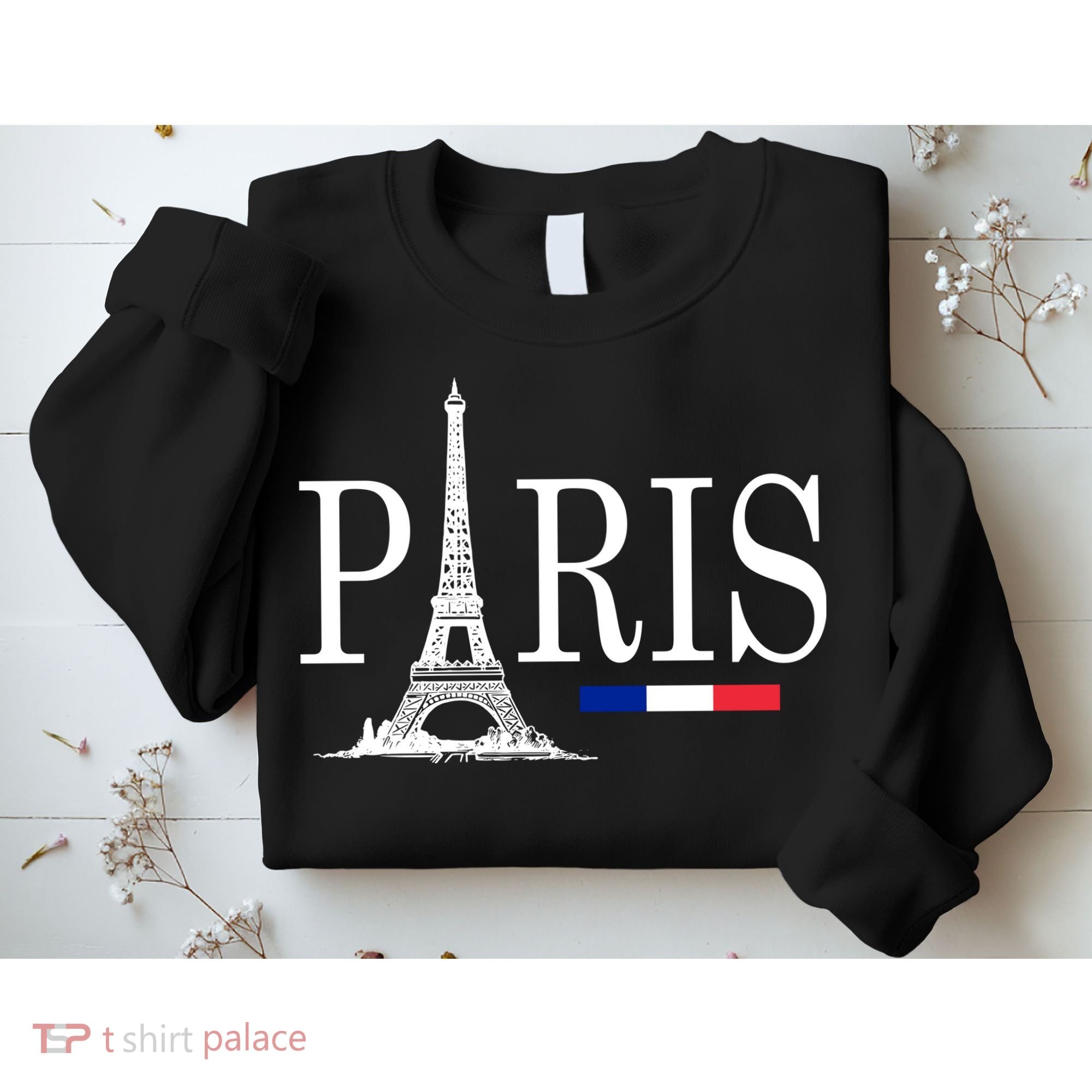 Paris Eiffel Tower Logo Sweatshirt