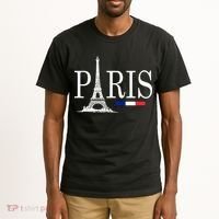 Paris Eiffel Tower Logo Tall T-Shirt thumb 2