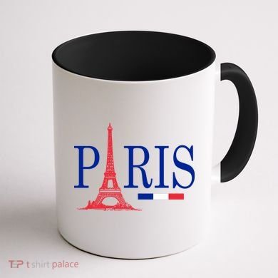 Paris Eiffel Tower Logo Coffee Mug back