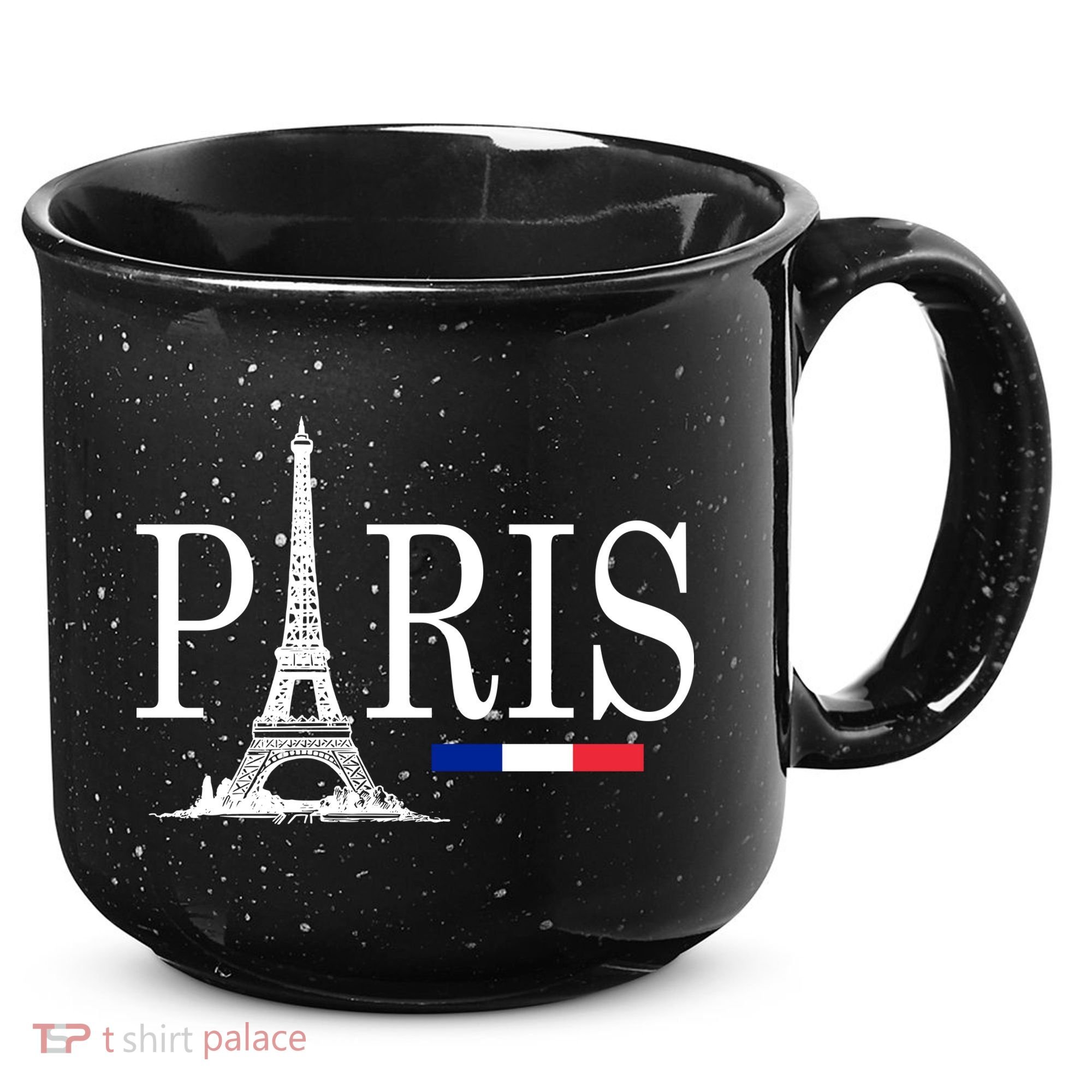 Paris Eiffel Tower Logo 15oz Campfire Ceramic Mug