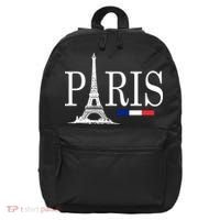 Paris Eiffel Tower Logo 16 in Basic Backpack thumb 0
