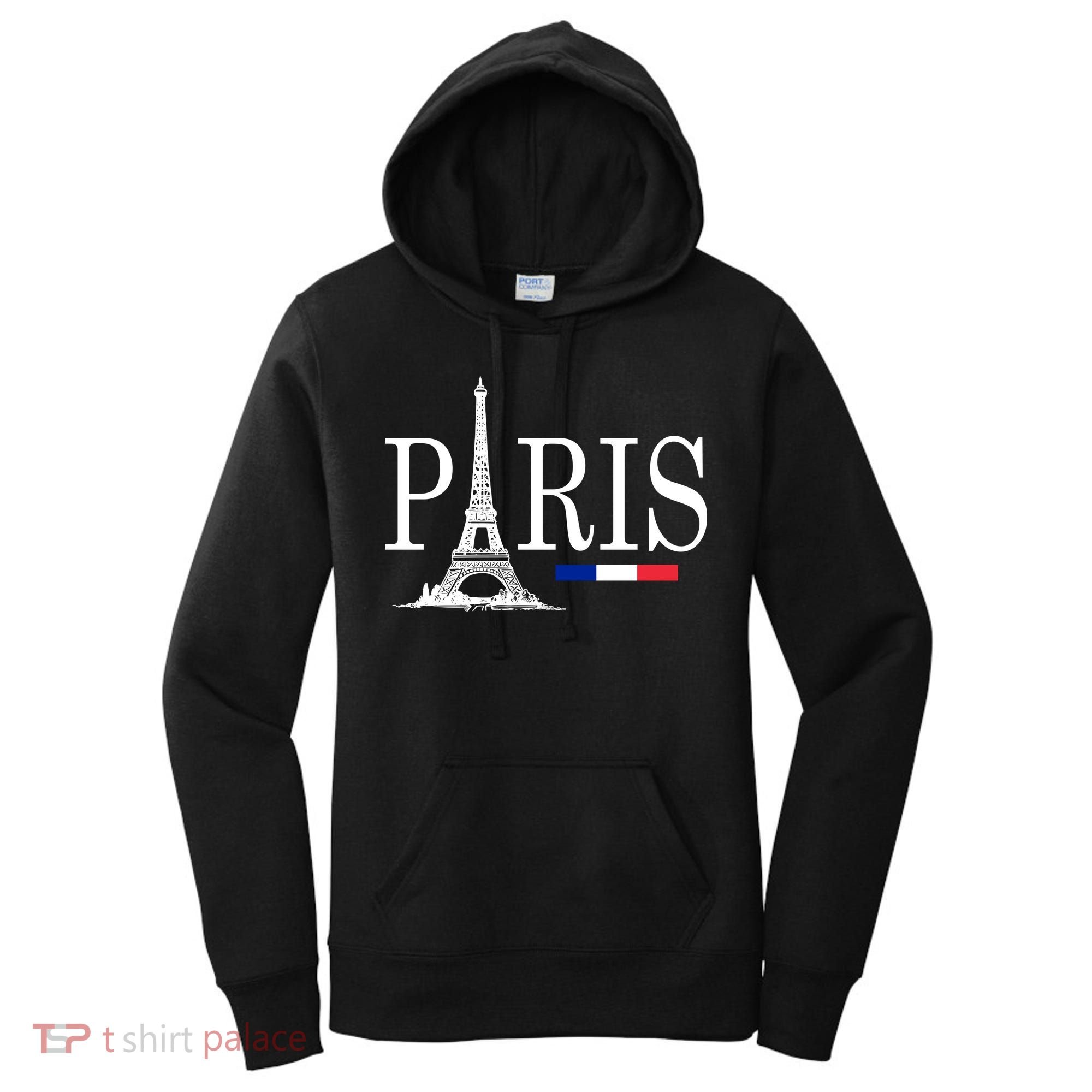 Paris Eiffel Tower Logo Women's Hoodie