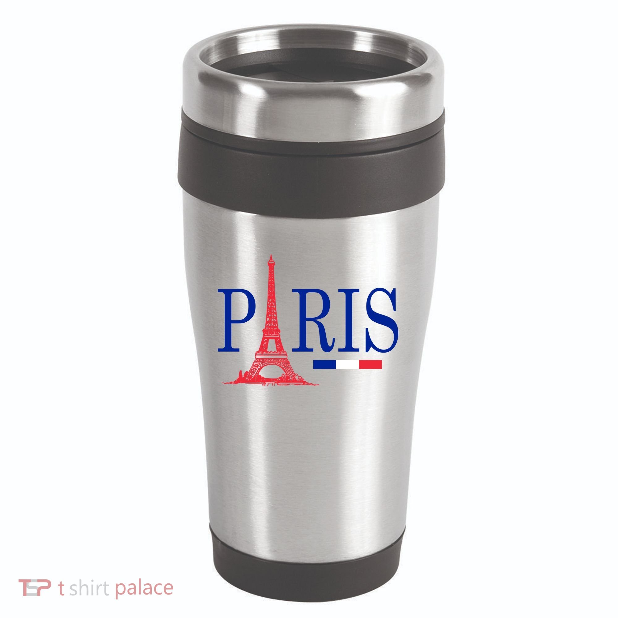 Paris Eiffel Tower Logo 16oz Travel Tumbler
