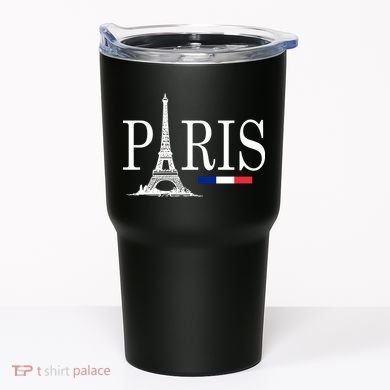 Paris Eiffel Tower Logo Tumbler