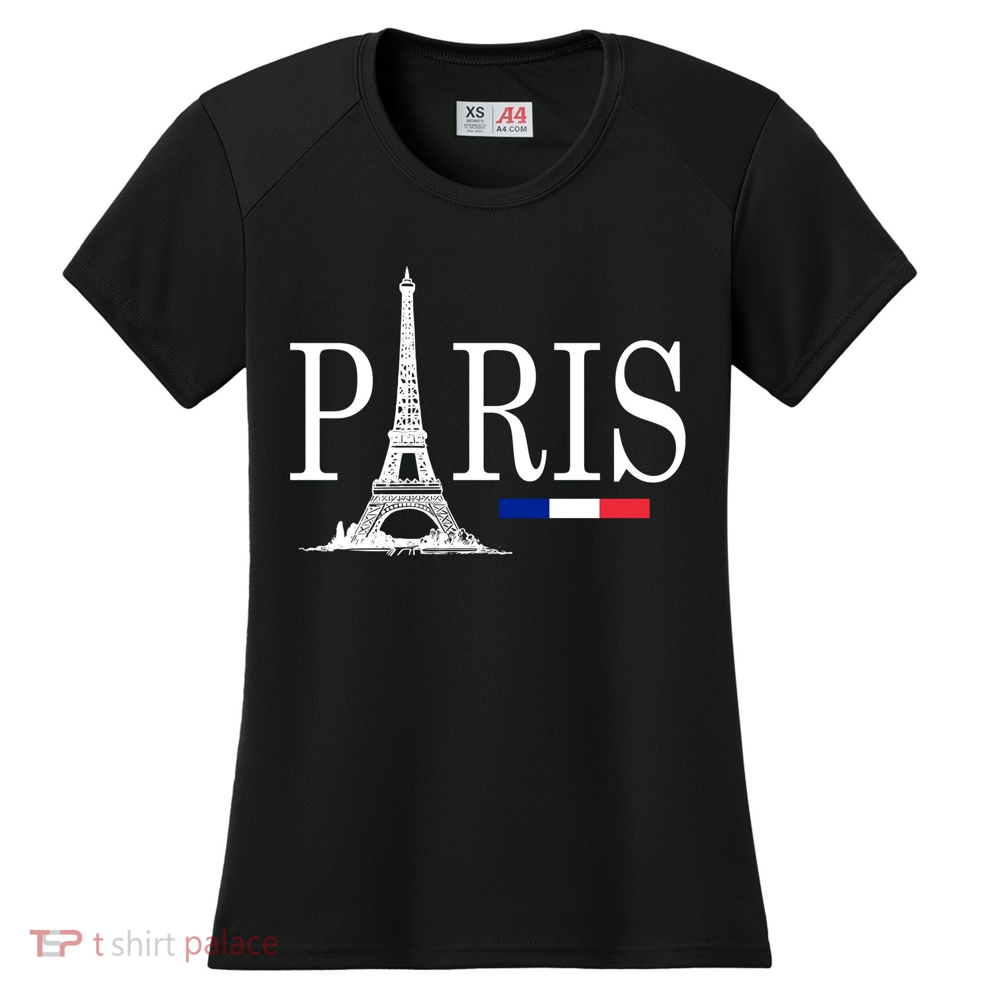 Paris Eiffel Tower Logo Women's Cooling Performance Crew T-Shirt