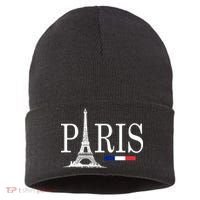Paris Eiffel Tower Logo Sustainable Knit Beanie thumb 0