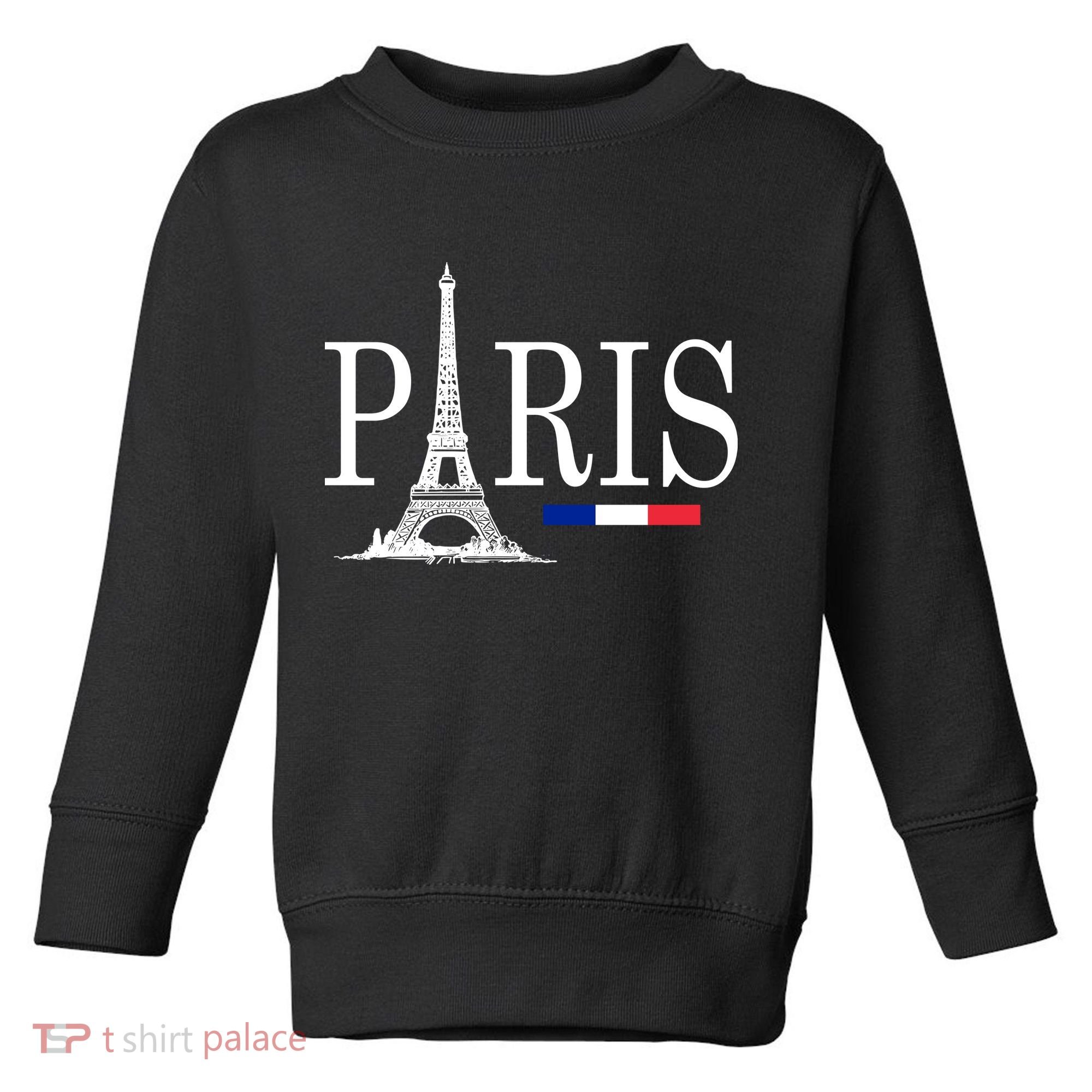 Paris Eiffel Tower Logo Toddler Sweatshirt