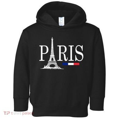 Paris Eiffel Tower Logo Toddler Hoodie