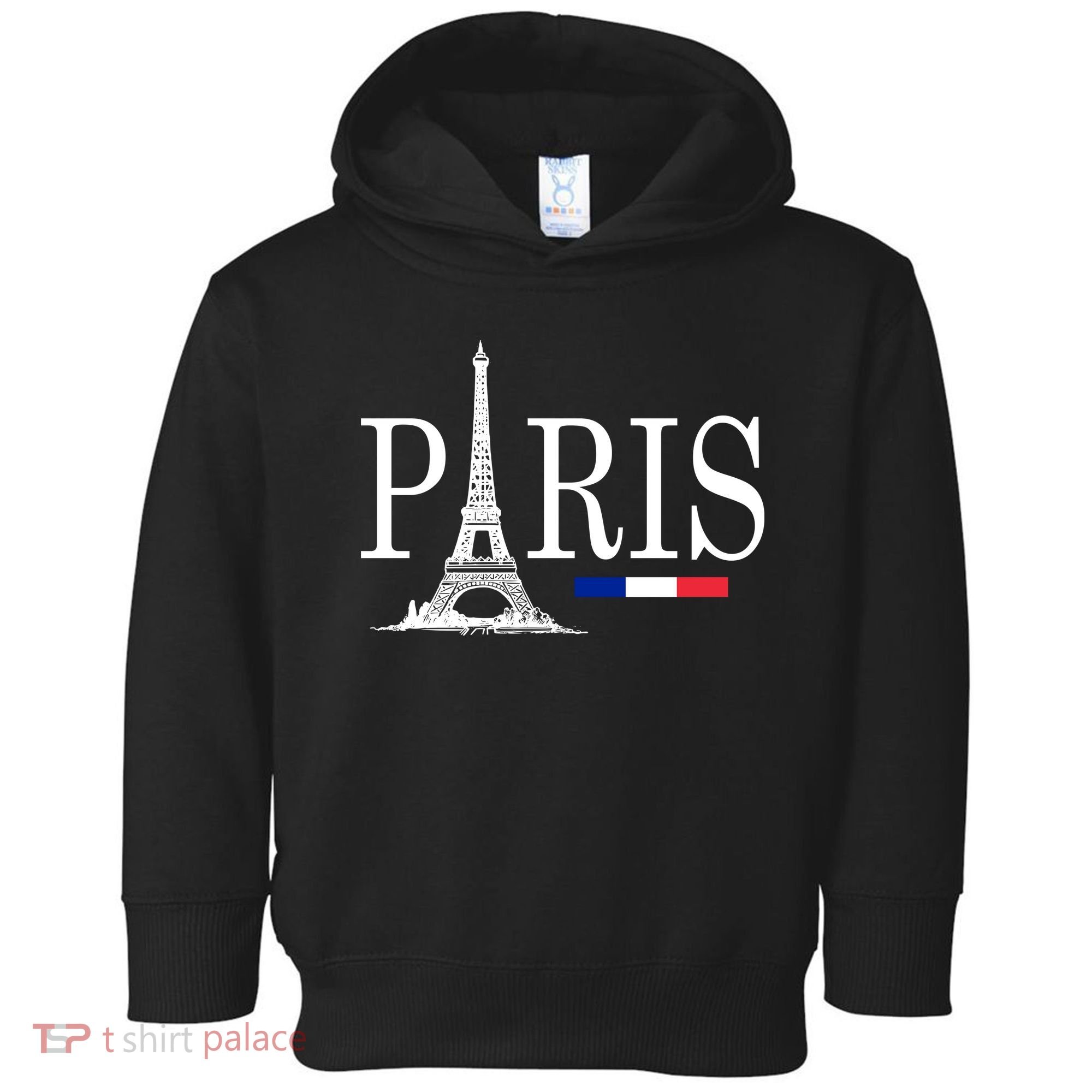 Paris Eiffel Tower Logo Toddler Hoodie