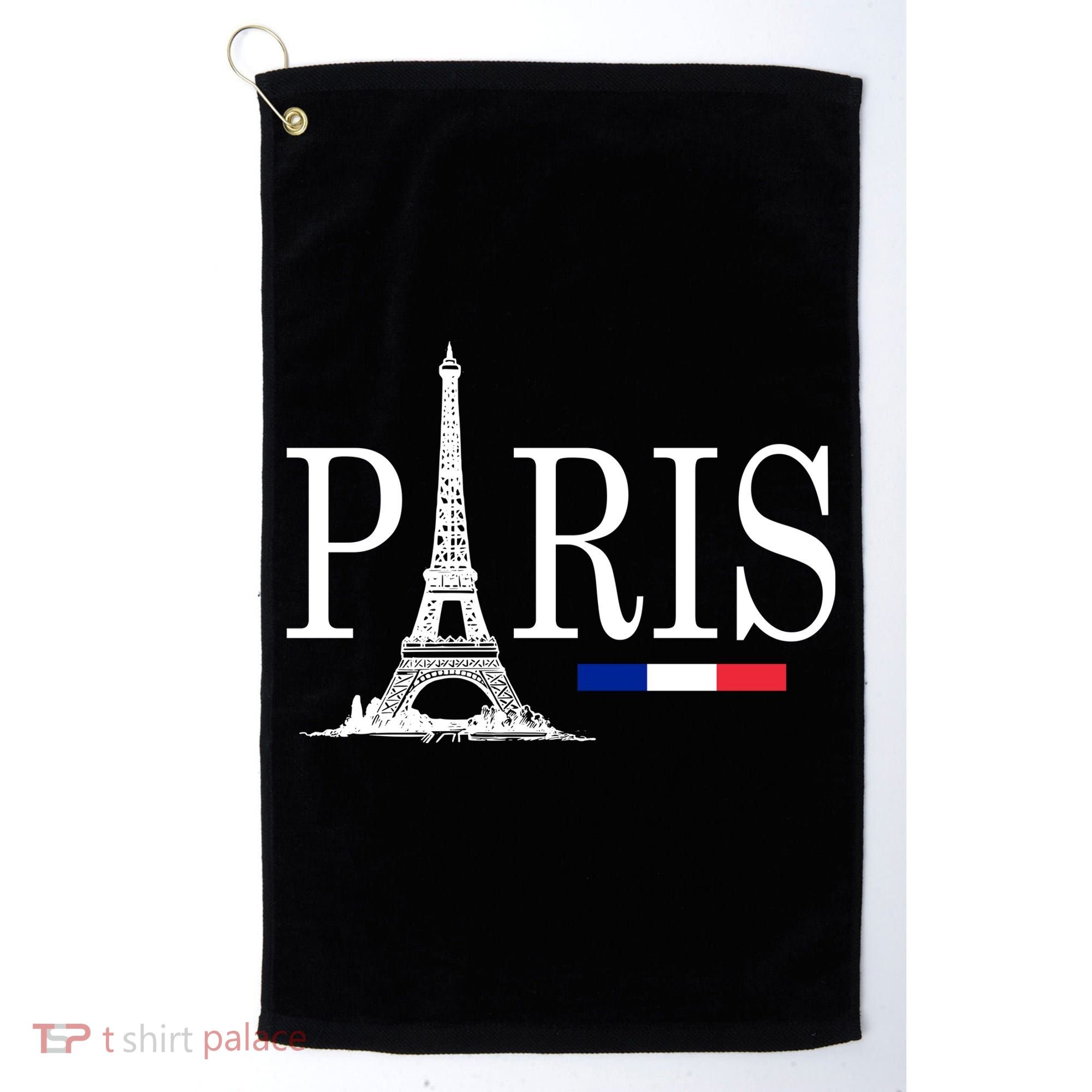 Paris Eiffel Tower Logo Golf Towel