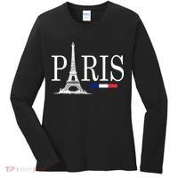 Paris Eiffel Tower Logo Women's Long Sleeve Shirt thumb 0