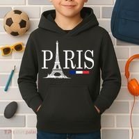 Paris Eiffel Tower Logo Kids Hoodie thumb 2