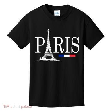 Paris Eiffel Tower Logo Kids T-Shirt