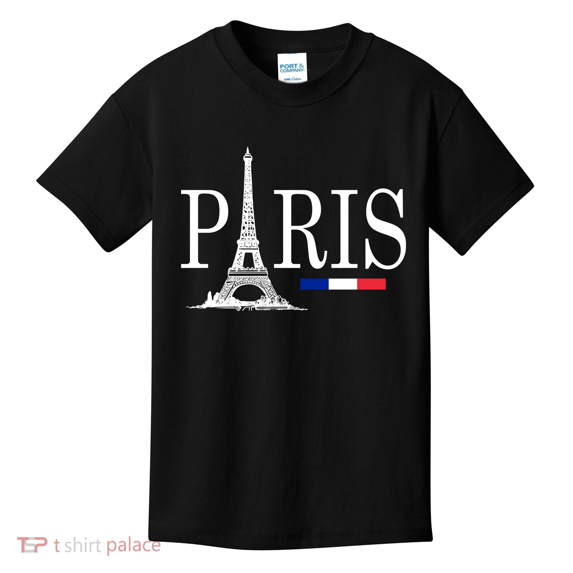 Paris Eiffel Tower Logo Kids T-Shirt