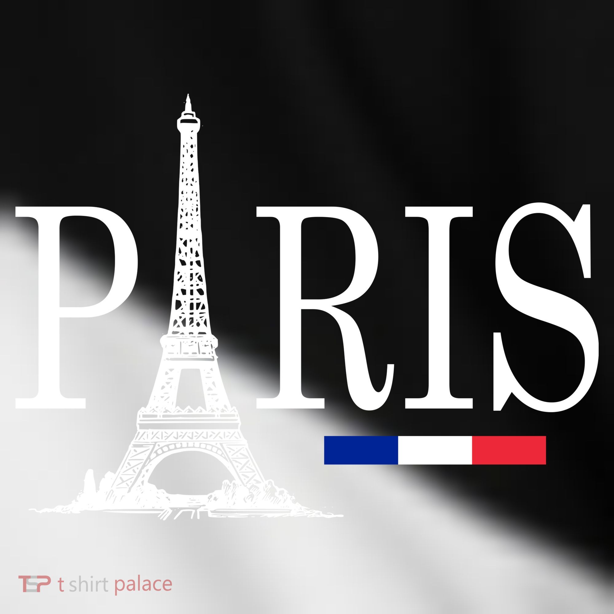 Paris Eiffel Tower Logo Toddler Fine Jersey T-Shirt