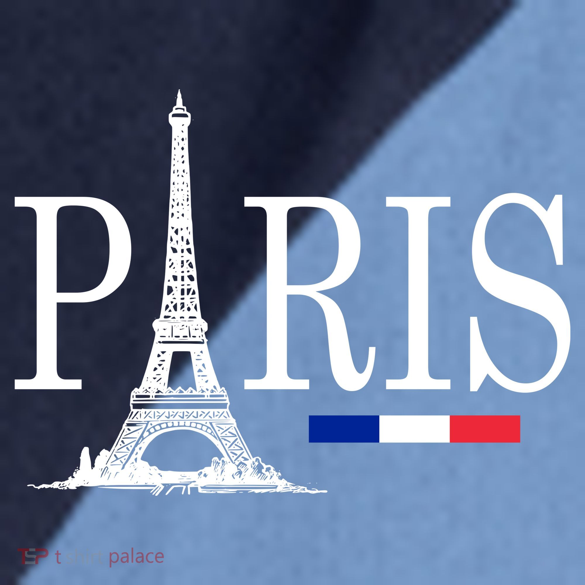 Paris Eiffel Tower Logo Raglan Baseball Sleeve Shirt