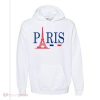 Paris Eiffel Tower Logo Comfort Colors Garment-Dyed Hooded Sweatshirt thumb 0