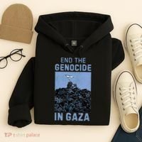 Palestine End the Genocide in Gaza Hoodie thumb 4