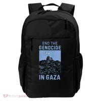 Palestine End the Genocide in Gaza Backpack thumb 0