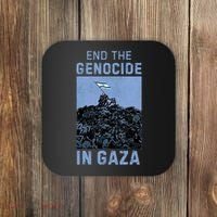 Palestine End the Genocide in Gaza Coaster thumb 0