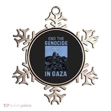 Palestine End the Genocide in Gaza Ornament