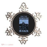 Palestine End the Genocide in Gaza Ornament thumb 0
