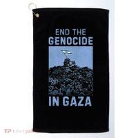 Palestine End the Genocide in Gaza Golf Towel thumb 0