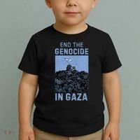 Palestine End the Genocide in Gaza Toddler T-Shirt thumb 2
