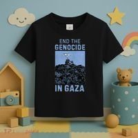 Palestine End the Genocide in Gaza Toddler T-Shirt thumb 3