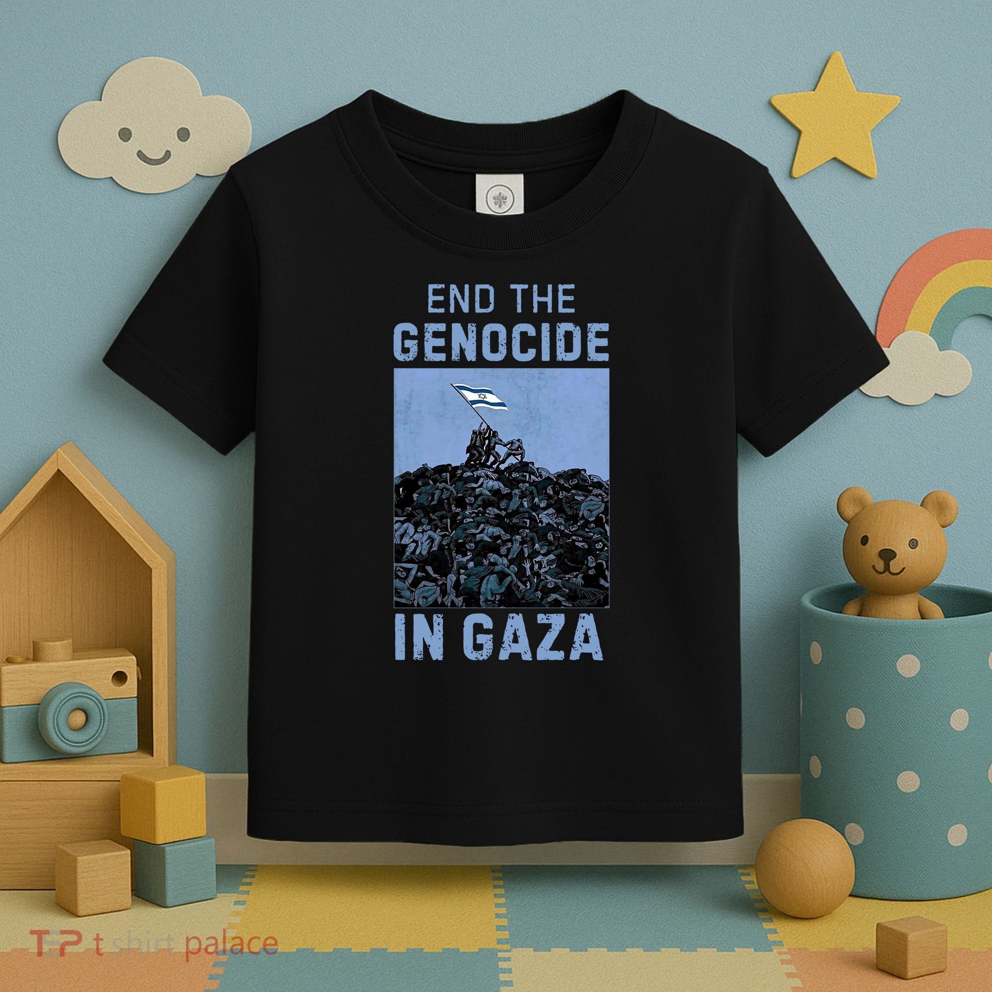 Palestine End the Genocide in Gaza Toddler T-Shirt