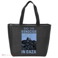 Palestine End the Genocide in Gaza Tote Bag thumb 0